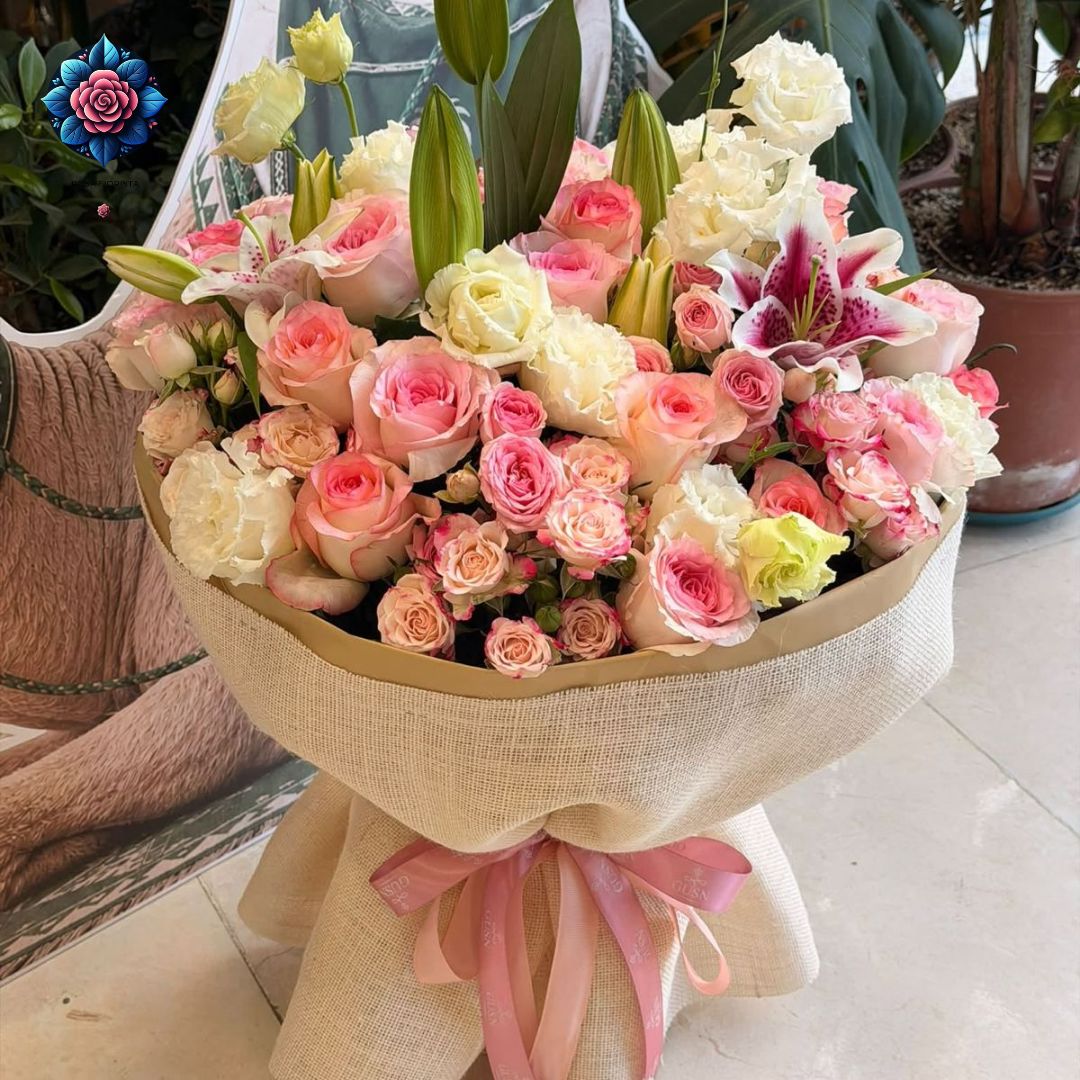 Roses Florist Bouquet fresh rose arrangement in Milan