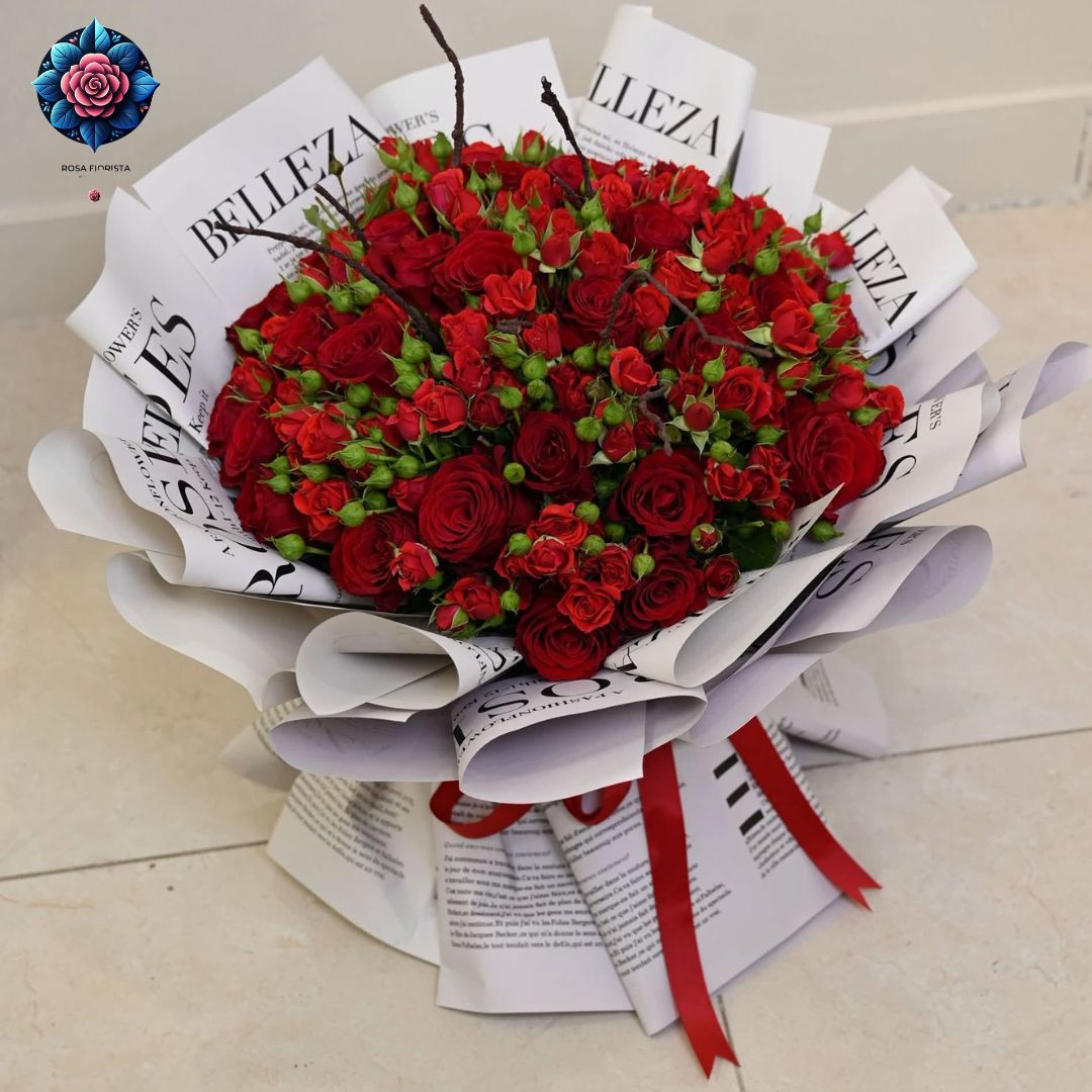 Spray Rose Bouquet fresh spray roses beautifully arranged in Milan