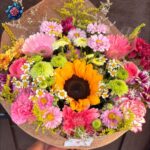 Thumbelina Mix Flowers with sunflower bouquet in Milan