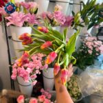 Tulips Bouquet with fresh tulips arranged in Milan