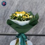 Yello Vive Mix Florist Bouquet fresh yellow mixed flowers in Milan