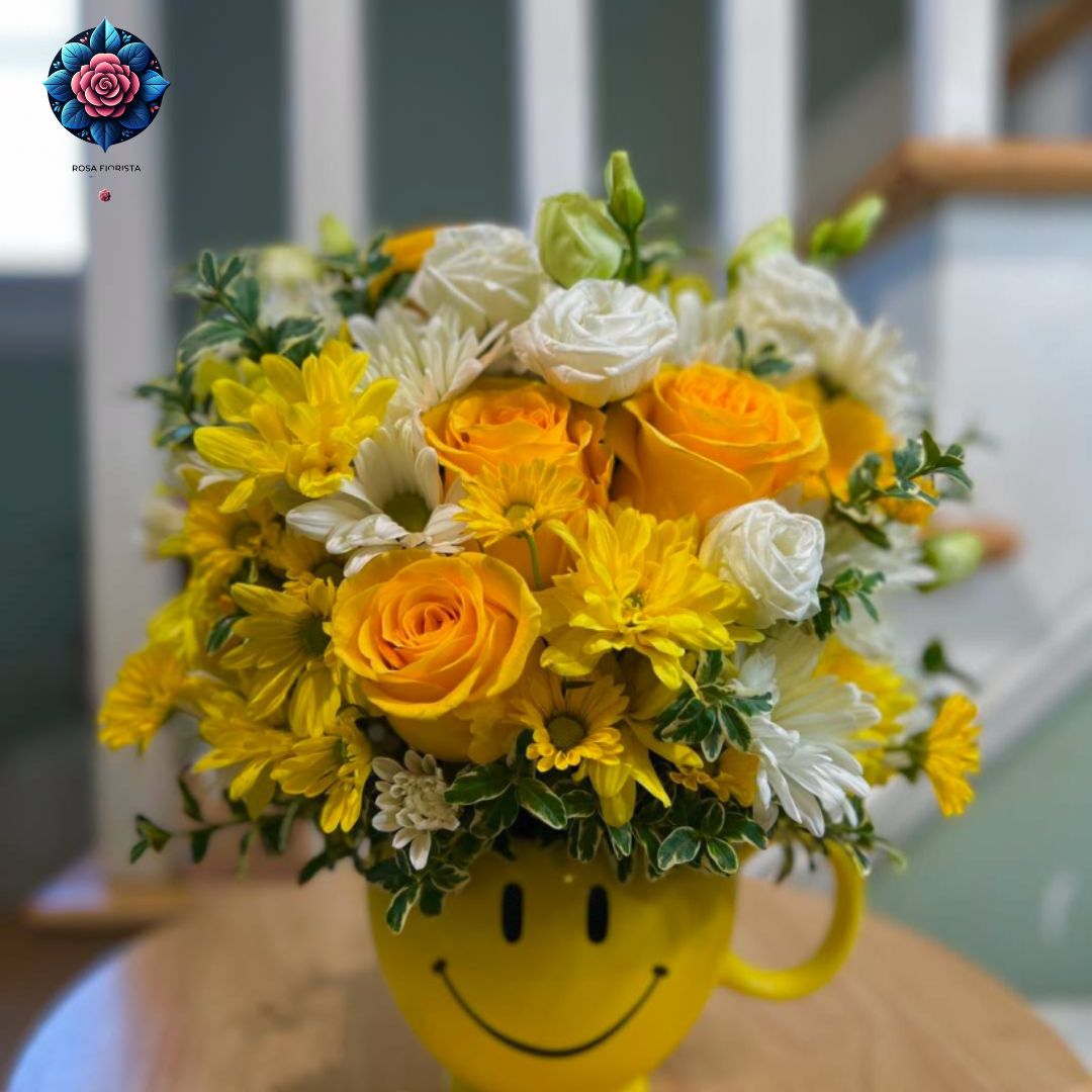 Yellow Rose Mix Bouquet with fresh yellow roses in Milan