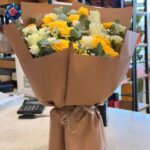 Yellow Vive Mix Flower Bouquet fresh yellow mixed flowers in Milan